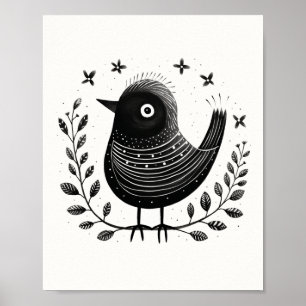 Affiche d'art populaire scandinave