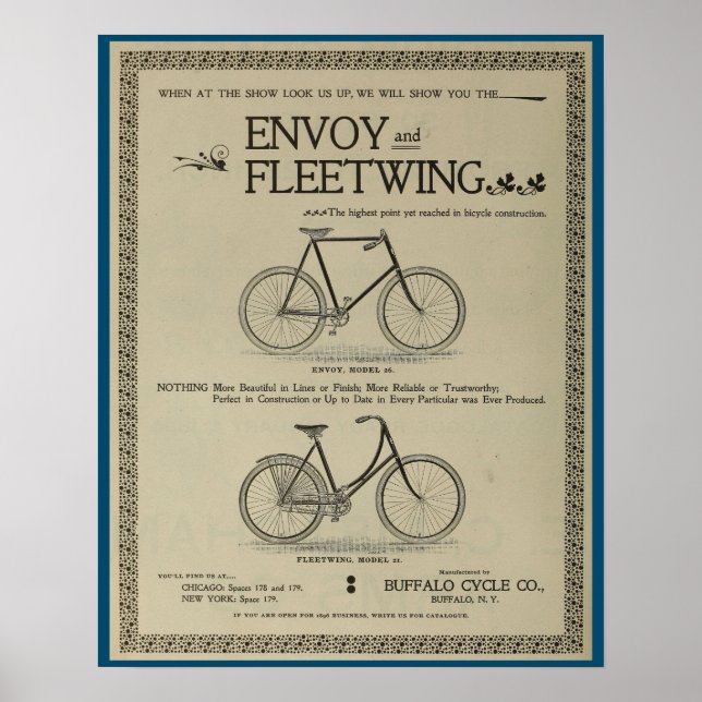 Affiche d'art publicitaire de l'Envoyé 1896 (Devant)