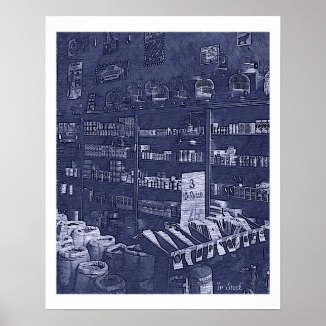 Affiche d'art vintage en Stock (Devant)