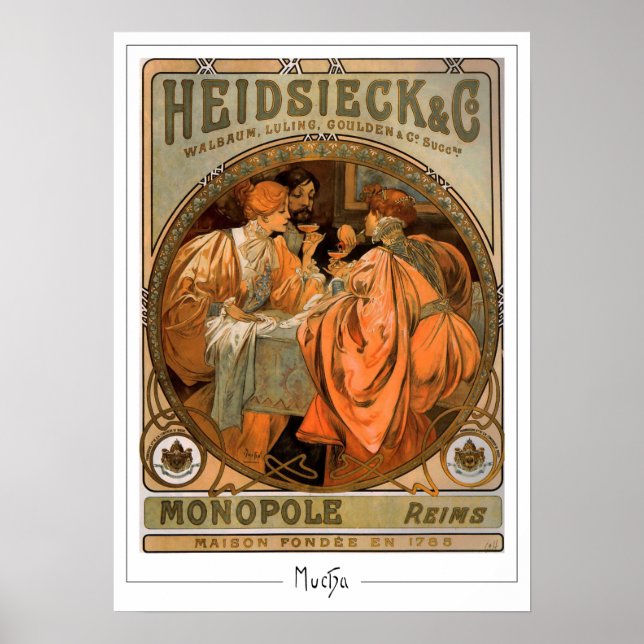 Affiche d'art Zedign d'Alphonse Mucha #218 (Devant)