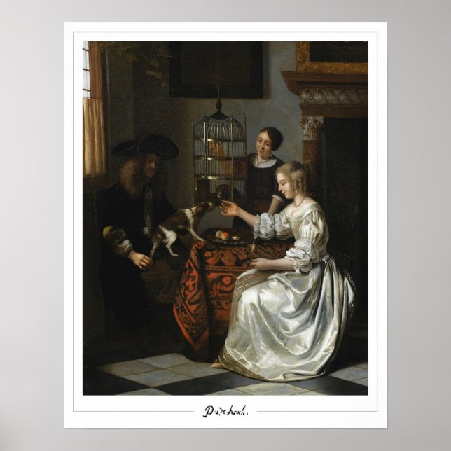 Affiche d'art Zedign de Pieter de Hooch #127 (Devant)