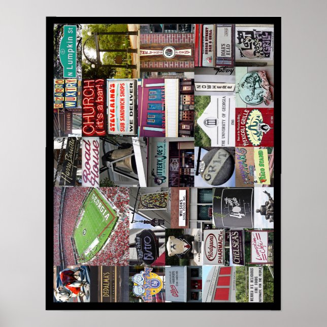 Affiche d'Athènes Géorgie (Devant)