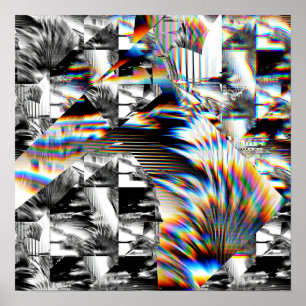 Affiche d'attaque arc-en-ciel