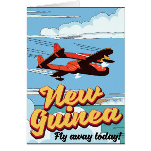 Affiche d'aventure en Nouvelle-Guinée.