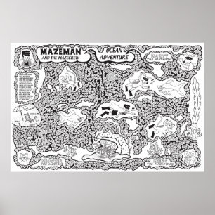 Affiche d'aventure Mazeman Ocean