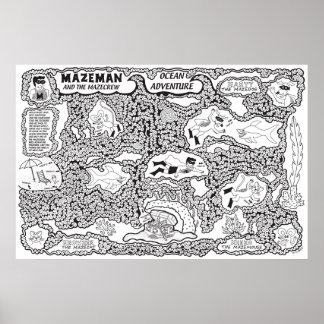 Affiche d'aventure Mazeman Ocean