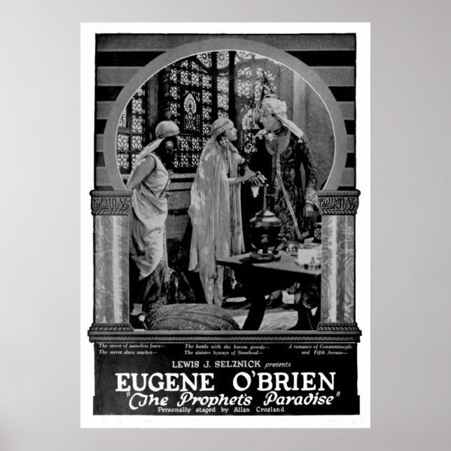 Affiche de 1922 pour un film silencieux (Devant)