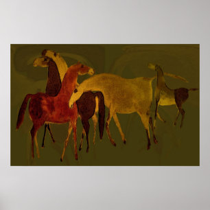 AFFICHE de 4-HORSES II