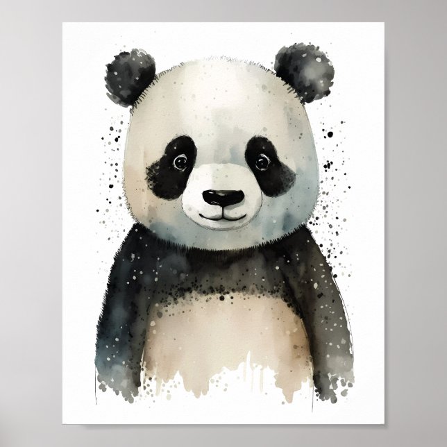 Affiche de accrochage de Cute Panda (Devant)
