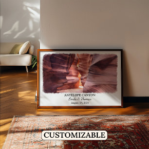 Affiche de Antelope Canyon Arizona, Aquarelle, Sur