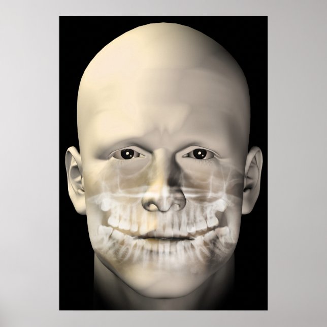 affiche de balayage dentaire masculin (Devant)