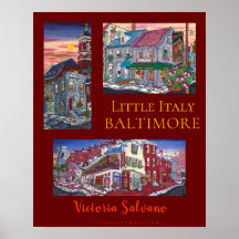 Affiche de Baltimore sur la Petite Italie