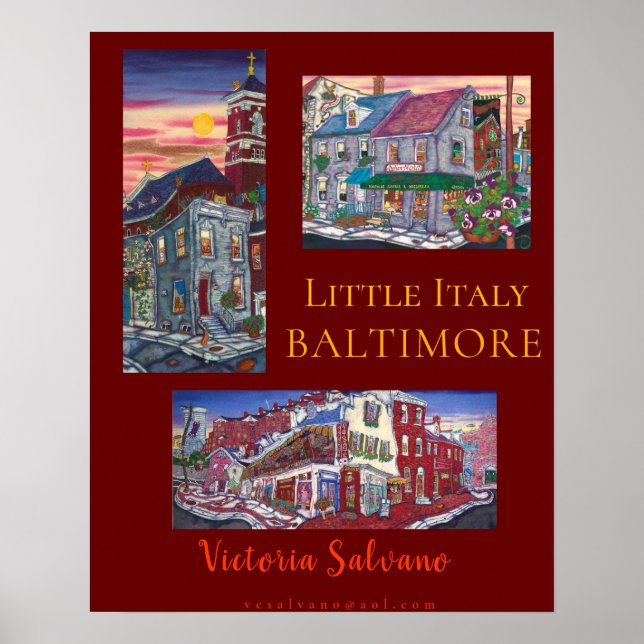 Affiche de Baltimore sur la Petite Italie (Devant)