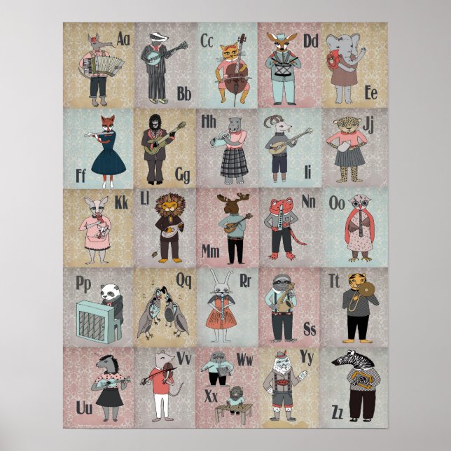 Affiche de bande ABC Animal Alphabet (Devant)