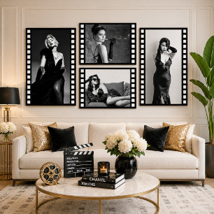 Affiche de bande de film personnalisée avec photo,