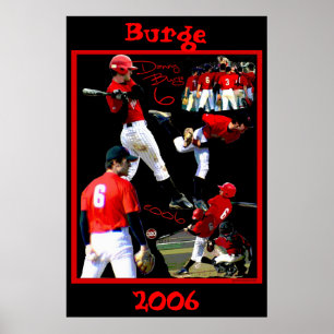 Affiche de base-ball d'étudiant de première année