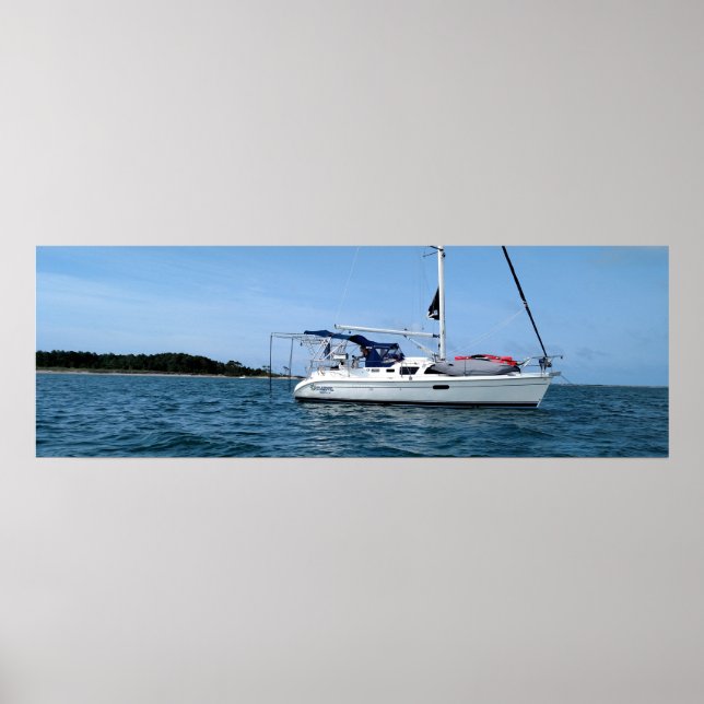 Affiche de bateau à voile pour la maison ou le bur (Devant)