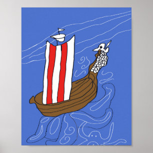 Affiche de bateau dragon