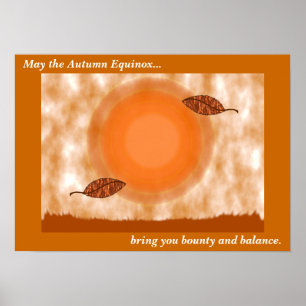 Affiche de bénédiction de l'équinoxe d'automne
