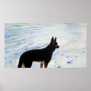 Affiche de berger allemand