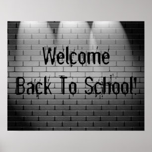 Affiche de bienvenue à l'école !
