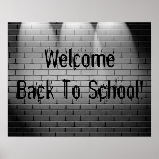 Affiche de bienvenue à l'école !