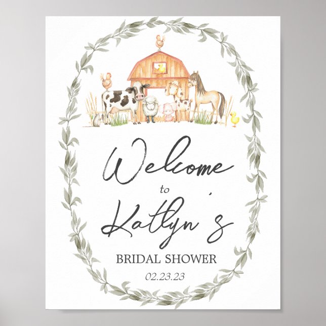 Affiche de bienvenue agricole, Poster agricole, ba (Devant)