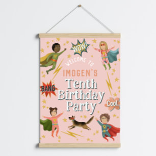 Affiche de bienvenue Anniversaire de enfant de Gir