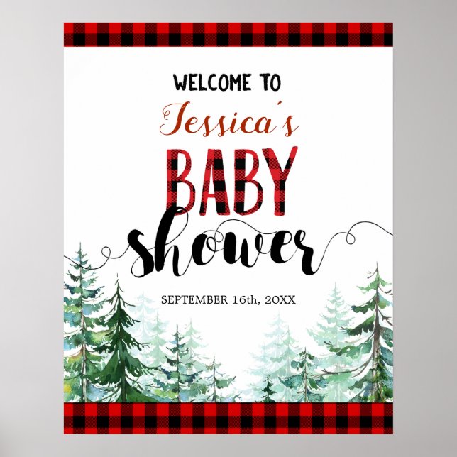 Affiche de bienvenue Baby shower de la sériole for (Devant)