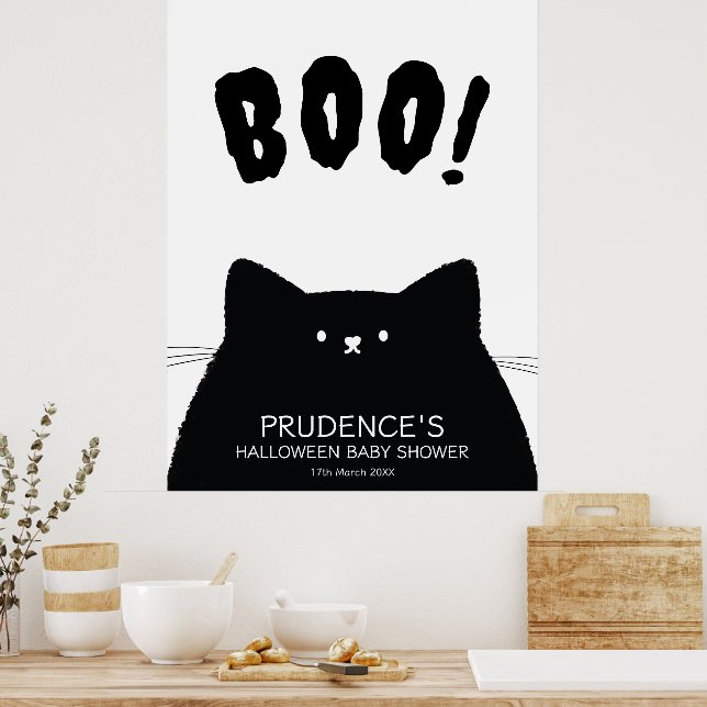 Affiche de bienvenue Baby shower de Little Boo Hal (Cuisine)