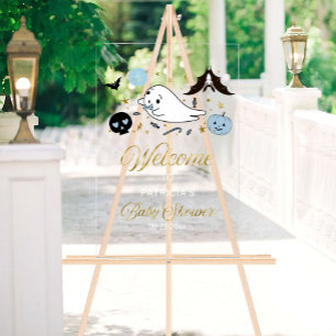 Affiche de bienvenue Baby shower de Little Boo Hal
