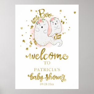 Affiche de bienvenue Baby shower de Little Boo Hal