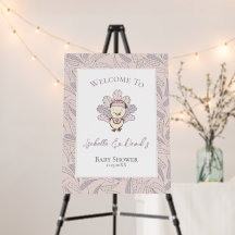 Affiche de bienvenue Baby shower de Little Turkey 