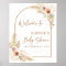 Affiche de bienvenue Baby shower en herbe de Boho 