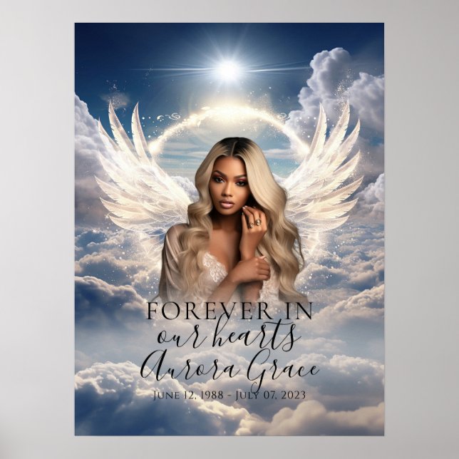 Affiche de bienvenue commémorative Angelic Embrace (Devant)
