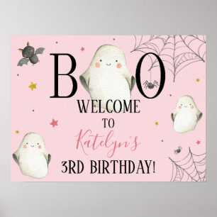 Affiche de bienvenue d'anniversaire d'Halloween