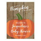 Affiche de bienvenue de Baby shower d'automne du C
