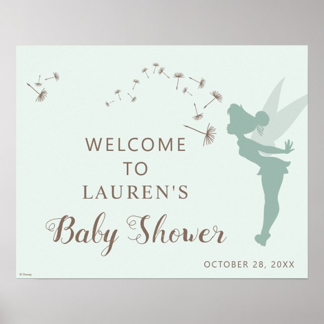 Affiche de bienvenue de Baby shower de cloche Gree (Devant)
