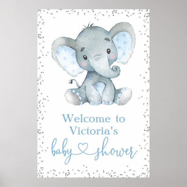 Affiche de bienvenue de Baby shower Parties scinti (Devant)