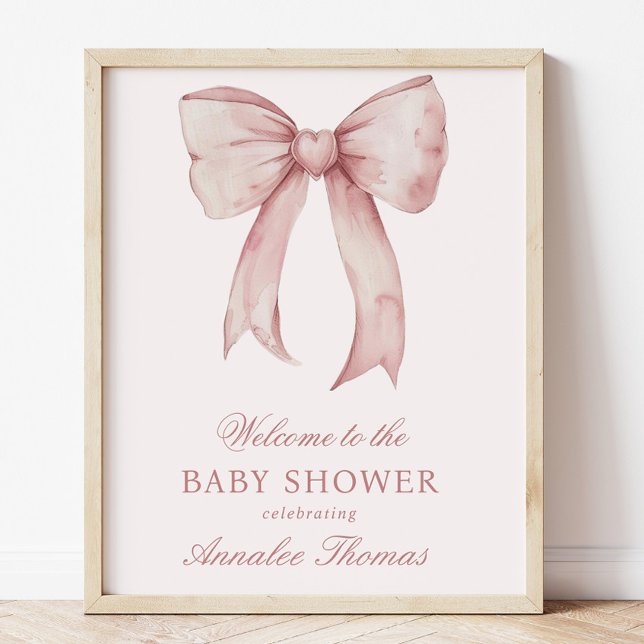 Affiche de bienvenue de douche pour bébé garçon ro (Créateur téléchargé)