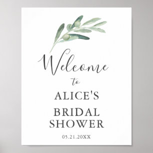 Affiche de bienvenue de Fête des mariées Mariage O