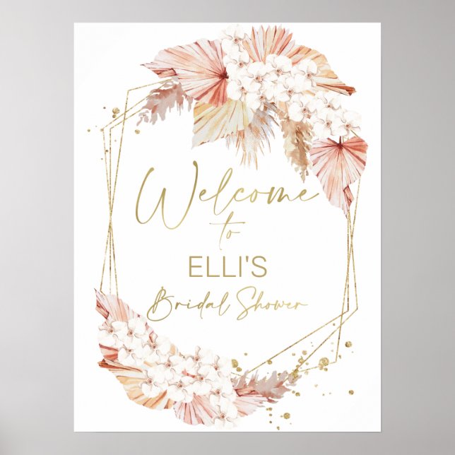 Affiche de bienvenue de Fêtes des mariées florales (Devant)