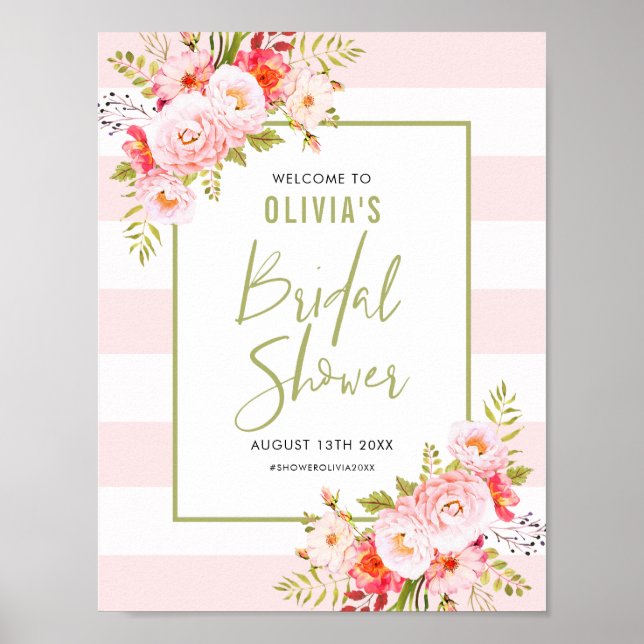 Affiche de bienvenue de Fêtes des mariées florales (Devant)