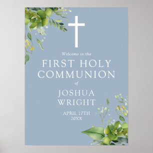 Affiche de bienvenue de la Communion Bleue de verd