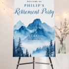 Affiche de bienvenue de la fête de retraite de Wat