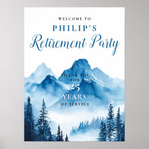 Affiche de bienvenue de la fête de retraite de Wat