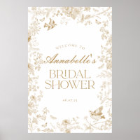 Affiche de bienvenue de la Fête des mariées Floral