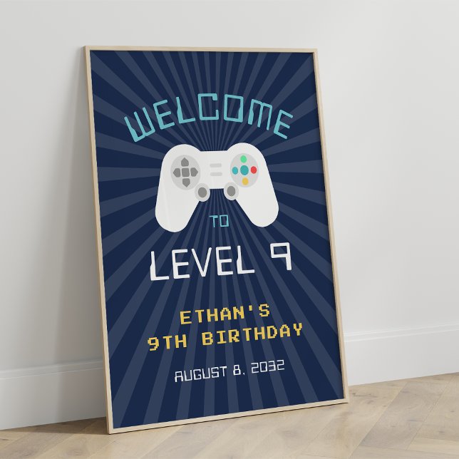 Affiche de bienvenue de la partie Anniversaire de  (Créateur téléchargé)
