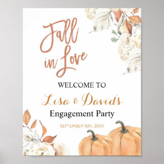 Affiche de bienvenue de la partie de l'engagement