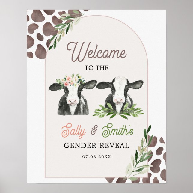 Affiche de bienvenue de la révélation du genre de  (Devant)
